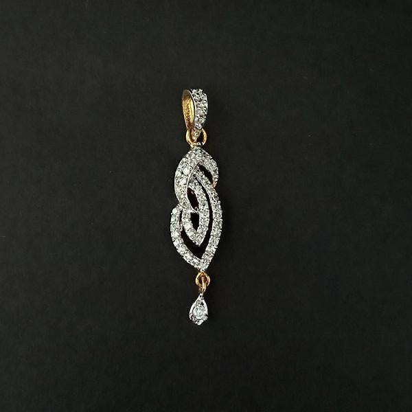 Kriaa AD Stone Gold Plated Pendant - 1202177