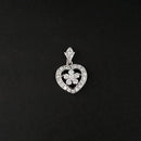 Kriaa AD Stone Rhodium Plated Pendant - 1202182