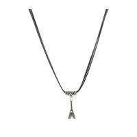 Regina Rhodium Plated Eiffel Tower Chain Pendant - 1202221