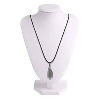 Urthn Rhodium Plated Peacock Design Chain Pendant