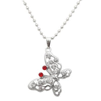 Regina Austrian Stone Butterfly Shaped Chain Pendant