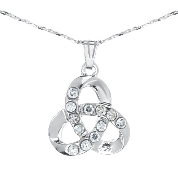 Urthn Austrian Stone Silver Plated Chain Pendant - 1202606