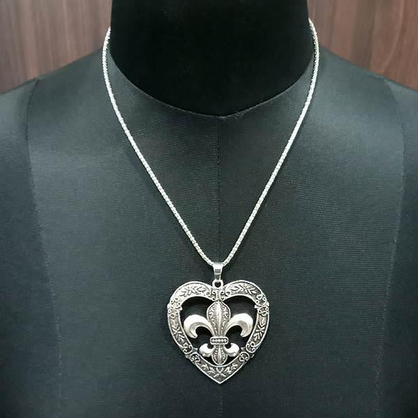 Urthn Heart Shape Chain Pendant - 1203025