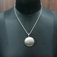 Urthn Rhodium Plated Chain Pendant - 1203027