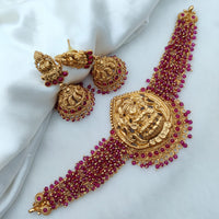 Jewel Addiction Gold Plated Temple Necklace Set