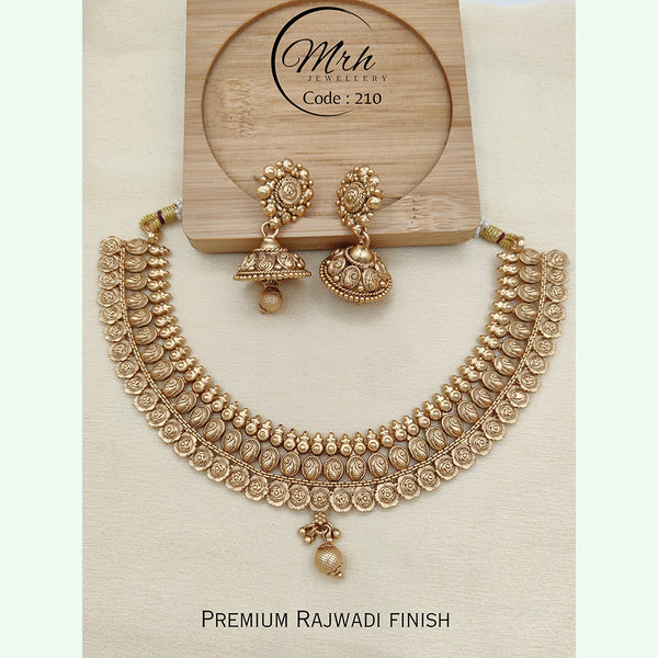 Jewel Addiction Copper Plated Rajwadi Necklace Set