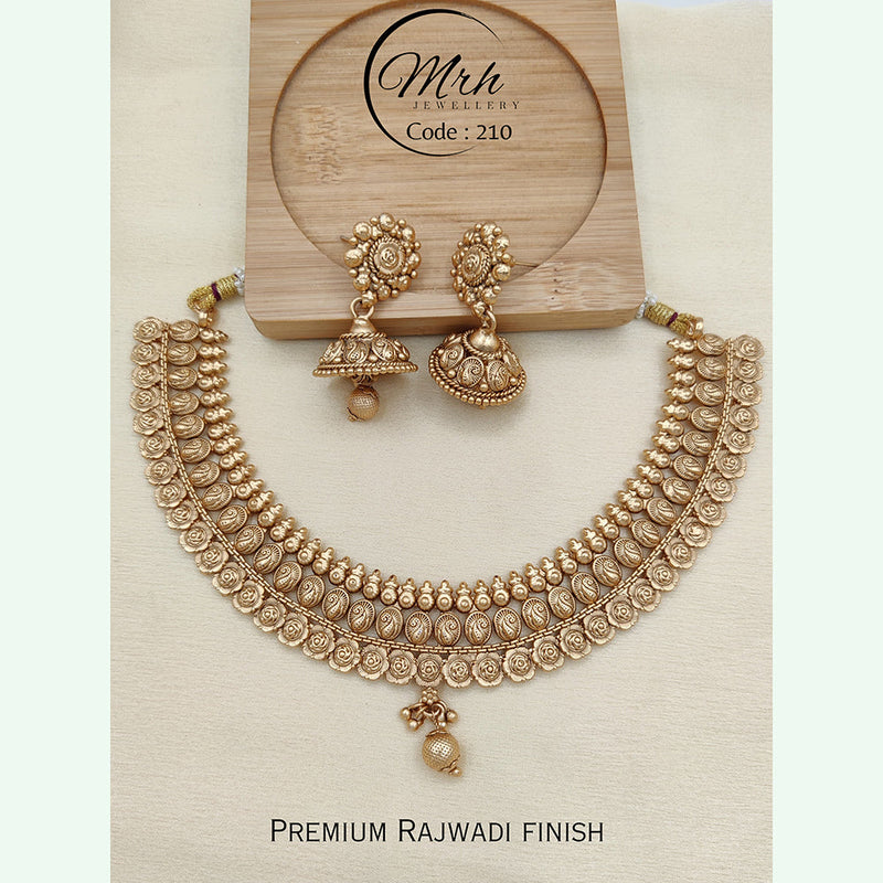 Jewel Addiction Copper Plated Rajwadi Necklace Set