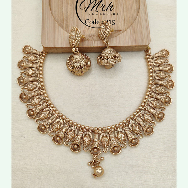 Jewel Addiction Copper Plated Rajwadi Necklace Set