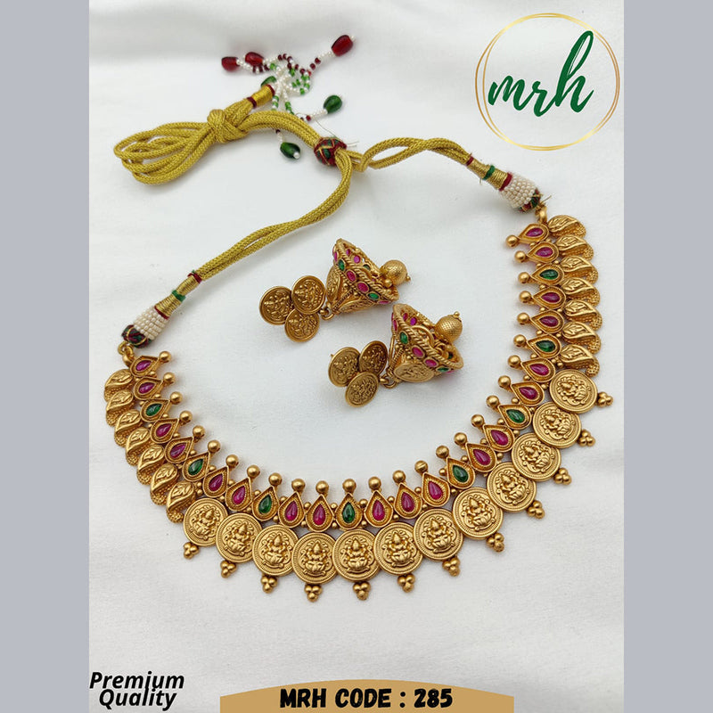 Jewel Addiction Gold Plated Temple Necklace Set