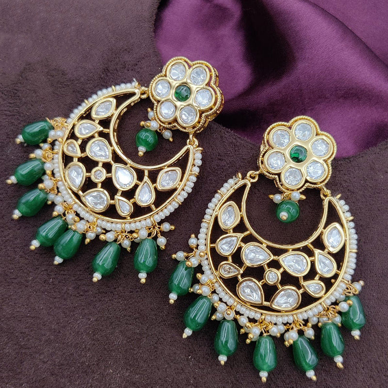 Jewel Addiction Gold Plated Kundan Dangler Earrings