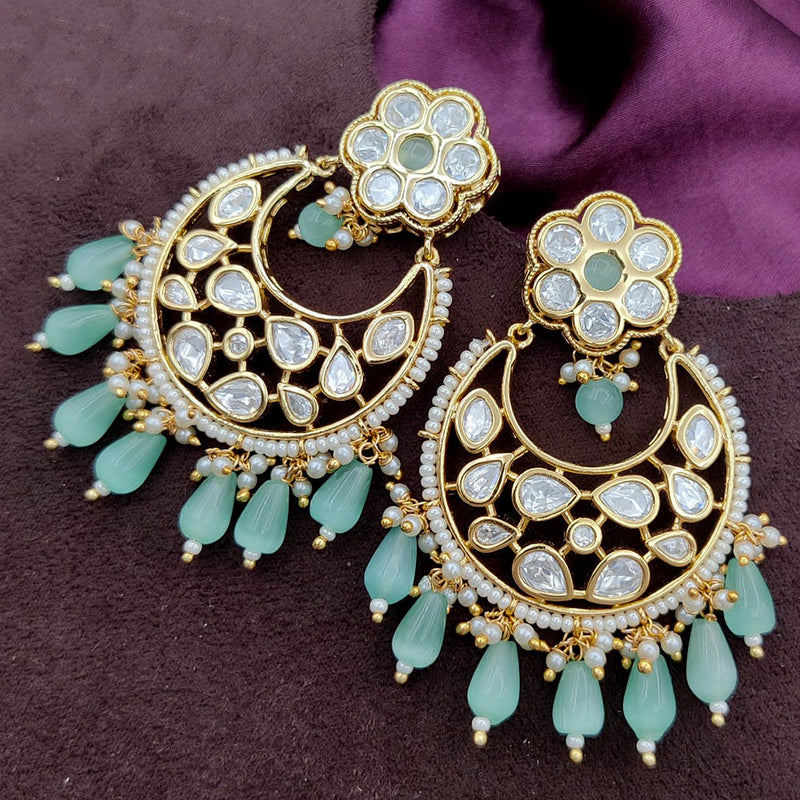 Jewel Addiction Gold Plated Kundan Dangler Earrings