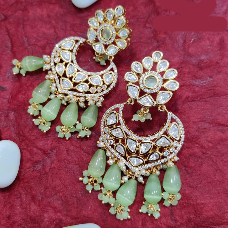 Jewel Addiction Gold Plated Kundan Dangler Earrings