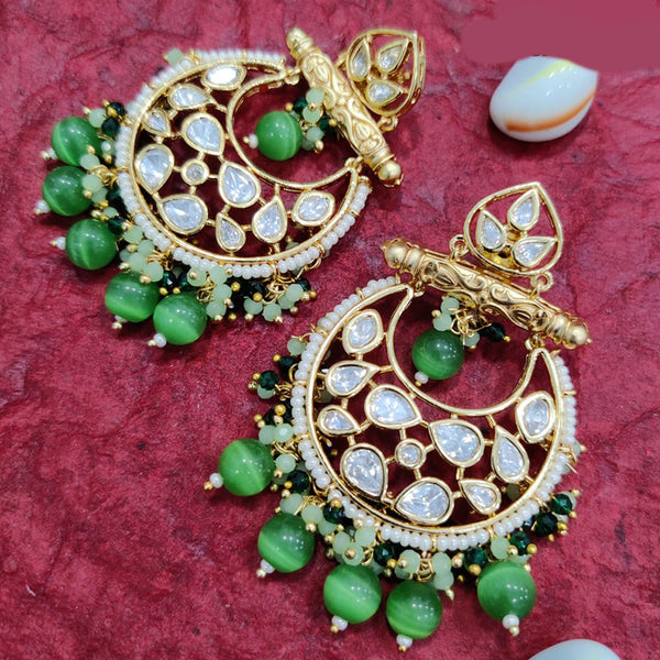 Jewel Addiction Gold Plated Kundan Dangler Earrings