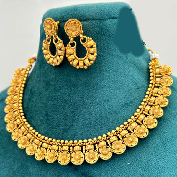 Jewel Addiction Copper Gold Necklace Set