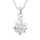 Regina Silver Plated Austrian Stone Chain Pendant