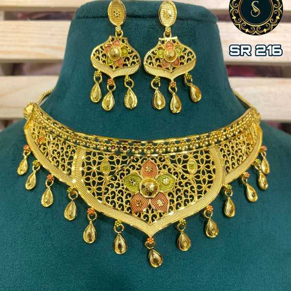 Siara Collections Forming Gold Necklace Set