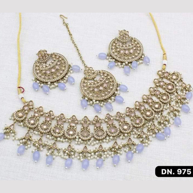 JCM Jewellery Gold Plated Crystal Necklace Set