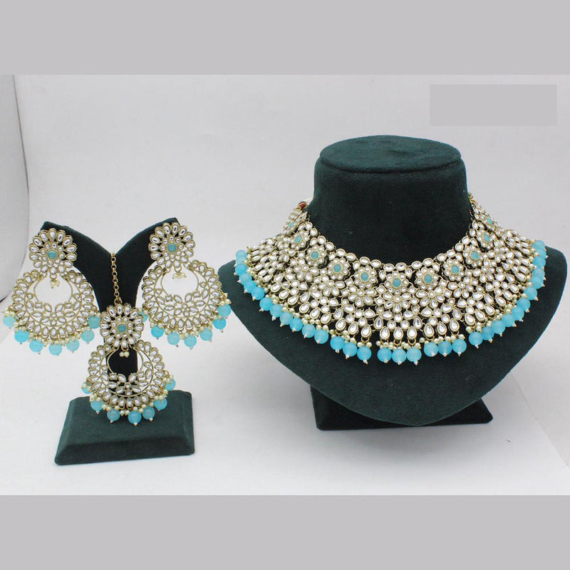 Jcm Jewellery Gold Plated Kundan Necklace Set