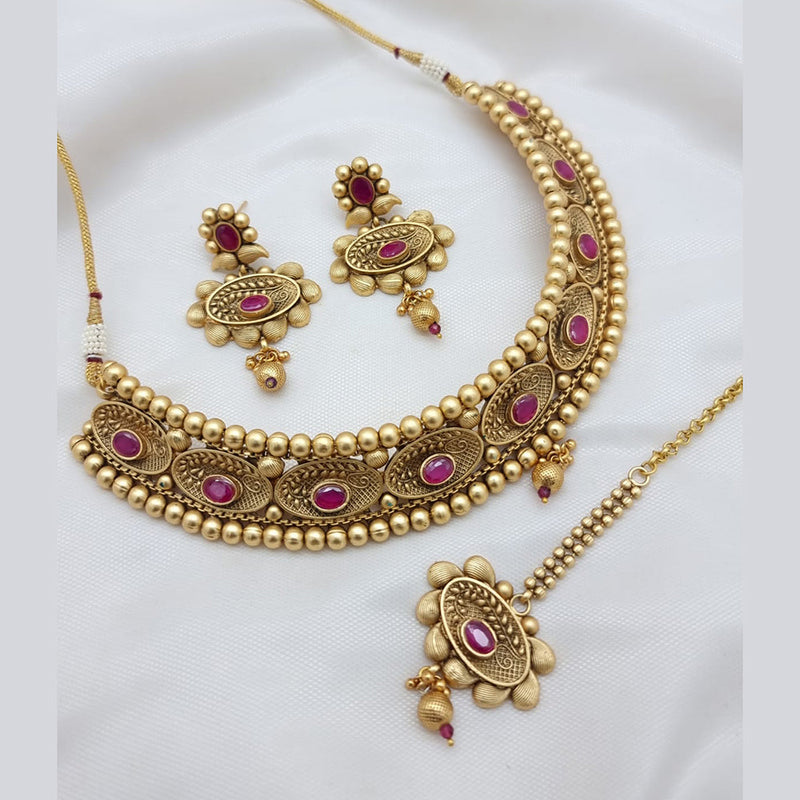 JCM Gold Plated Choker Necklace Set