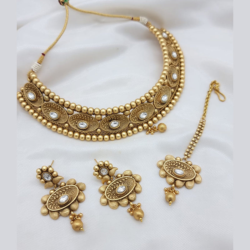 JCM Gold Plated Choker Necklace Set