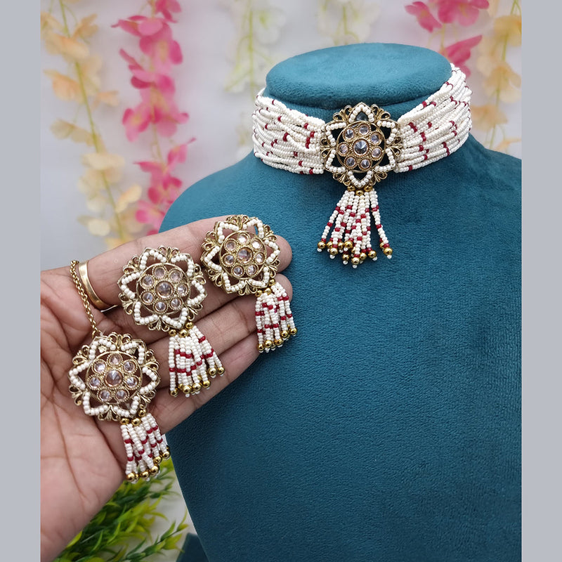 JCM Gold Plated Choker Necklace Set