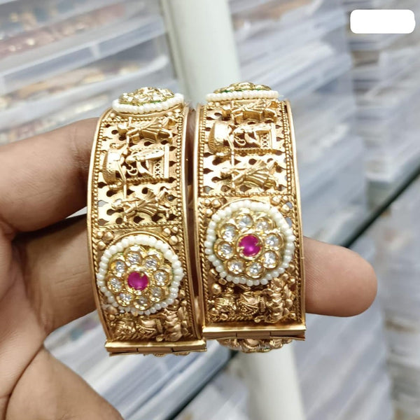 JCM Gold Plated Pota Openable Bangles