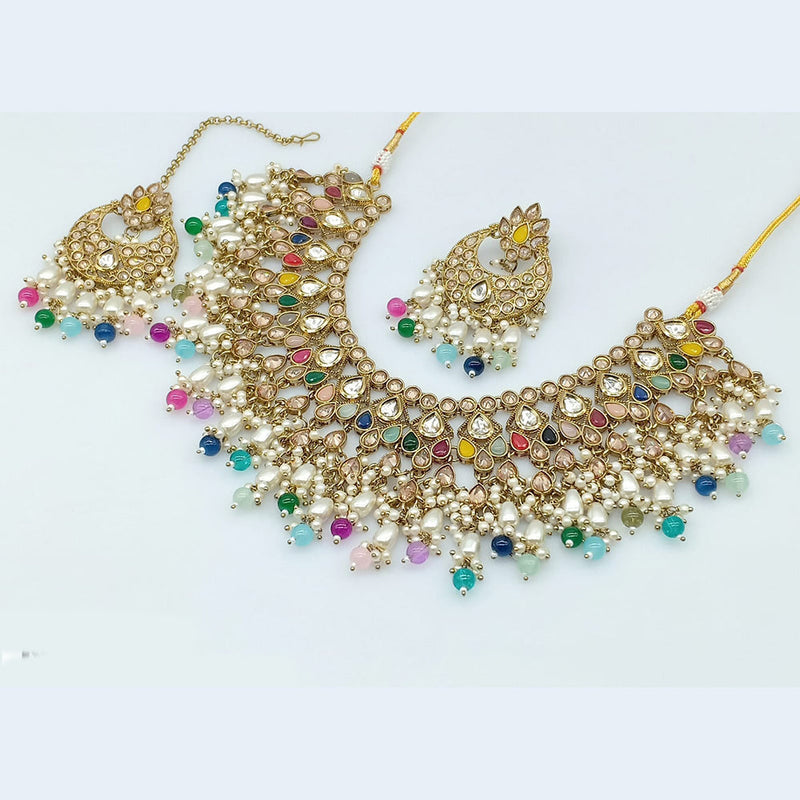 JCM Gold Plated Austrian Stone Necklace Set