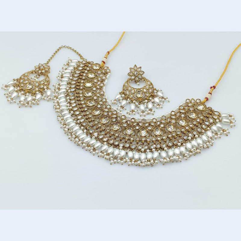 JCM Gold Plated Austrian Stone Necklace Set