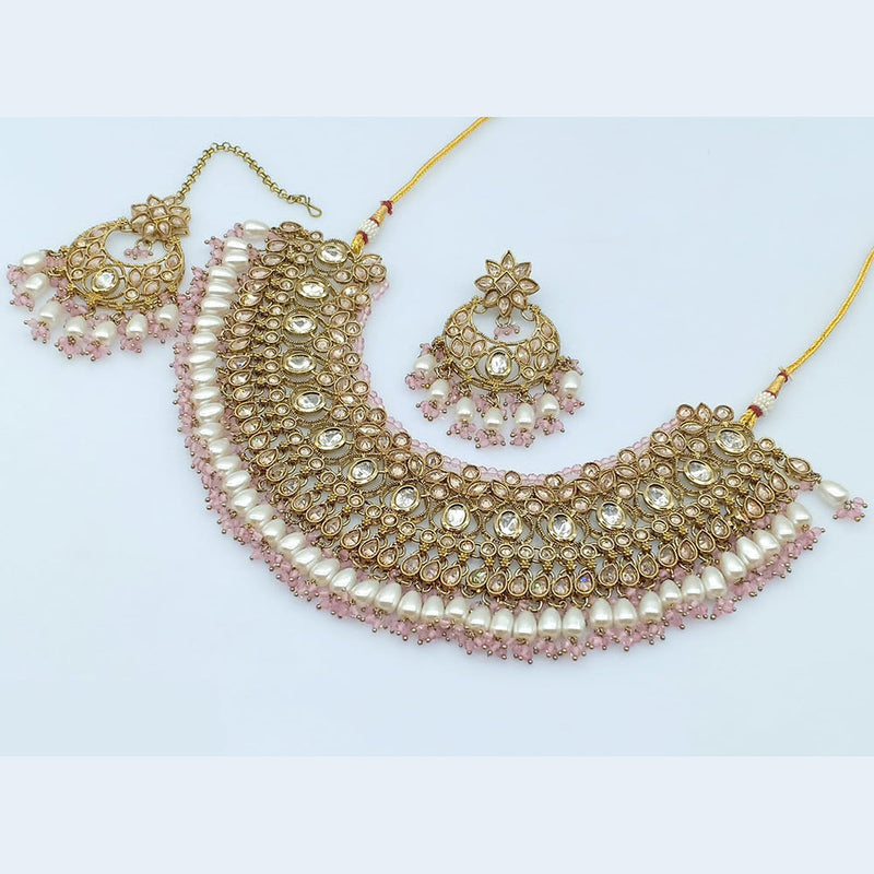 JCM Gold Plated Austrian Stone Necklace Set