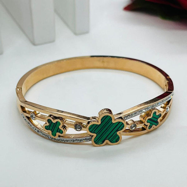 JewelTreeTz Gold Plated  Kada Openable Kada