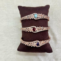 JewelTreeTz  Rose Gold Plated AD Bracelet