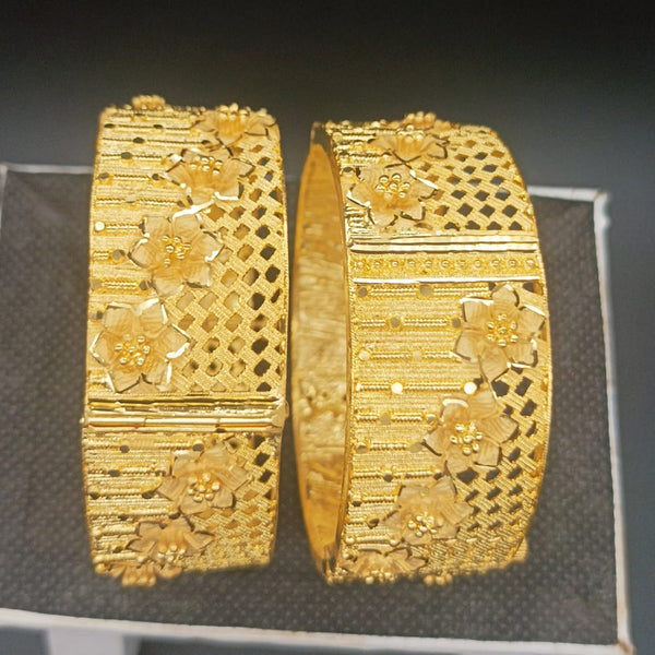 Marudhar's Forming Gold Plated Bangles Set
