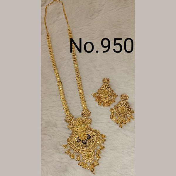 Sunrise Gold  Forming  Long Necklace Set