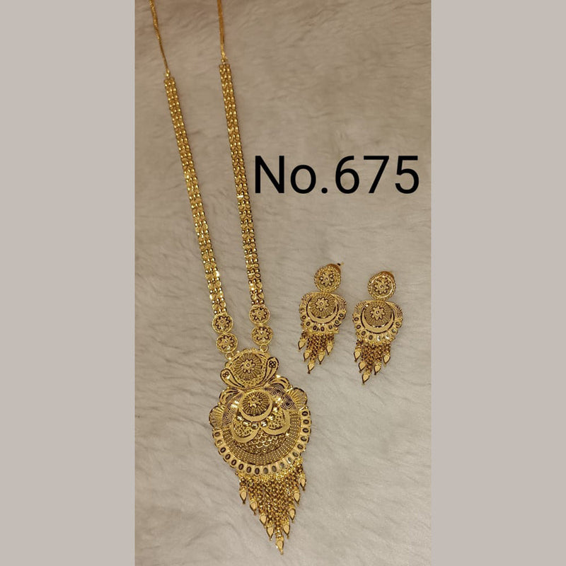 Sunrise Gold  Forming  Long Necklace Set