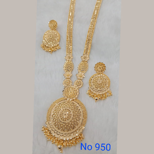 Sunrise Gold Forming Gold Long Necklace Set