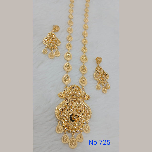 Sunrise Gold  Forming  Long Necklace Set