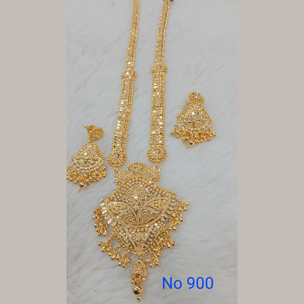 Sunrise Gold  Forming  Long Necklace Set