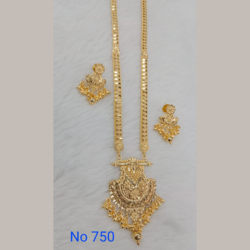 Sunrise Gold  Forming  Long Necklace Set