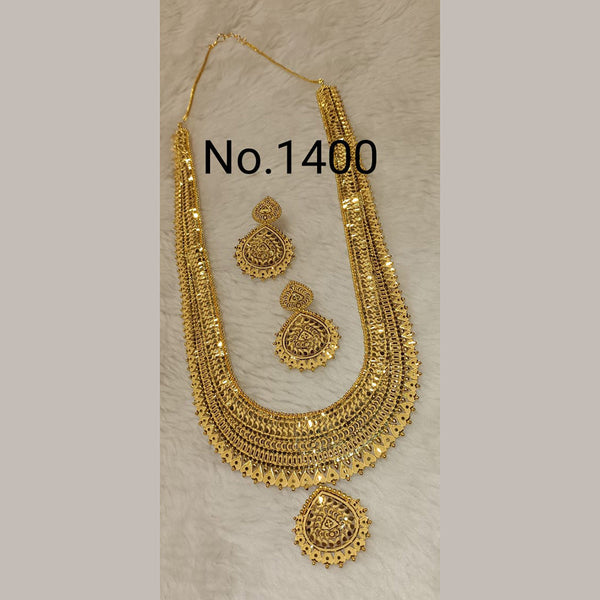 Sunrise Gold  Forming  Long Necklace Set