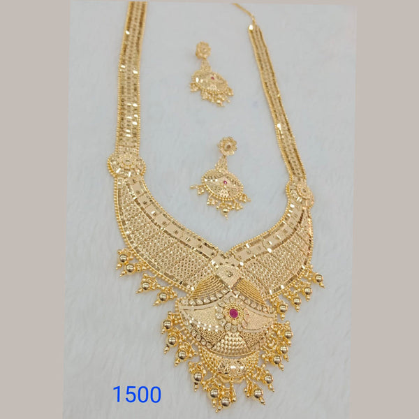 Sunrise Gold  Forming  Long Necklace Set