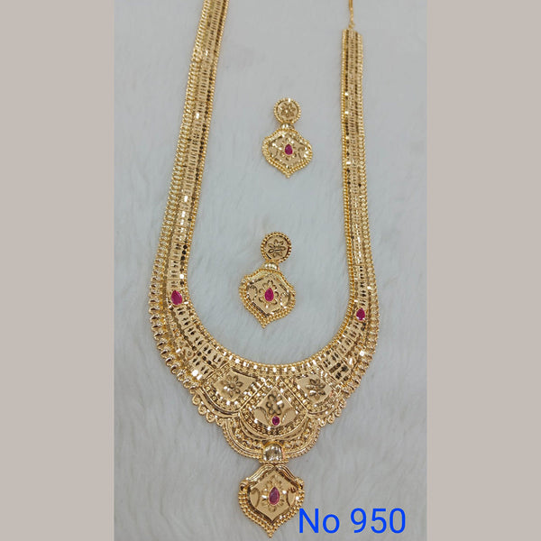 Sunrise Gold  Forming  Long Necklace Set