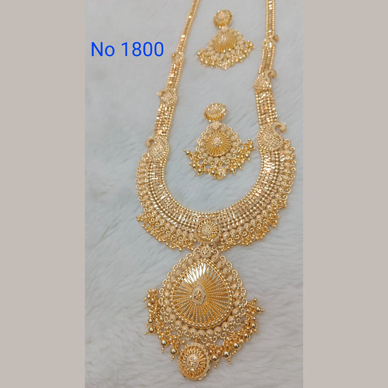 Sunrise Gold  Forming  Long Necklace Set