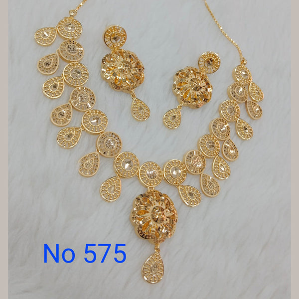 Sunrise Gold  Forming  Necklace Set