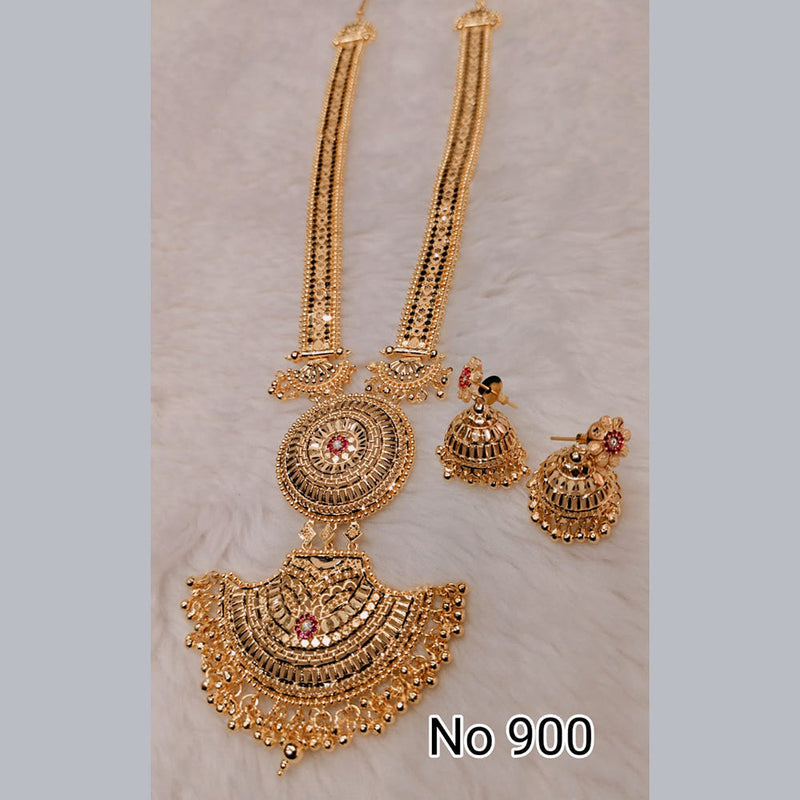 Sunrise Gold  Forming  Long Necklace Set