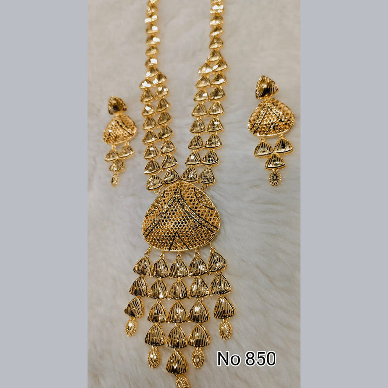 Sunrise Gold  Forming  Long Necklace Set