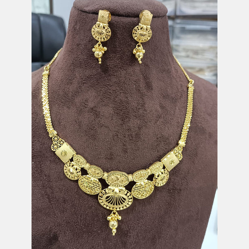 Sunrise Gold  Forming  Necklace Set