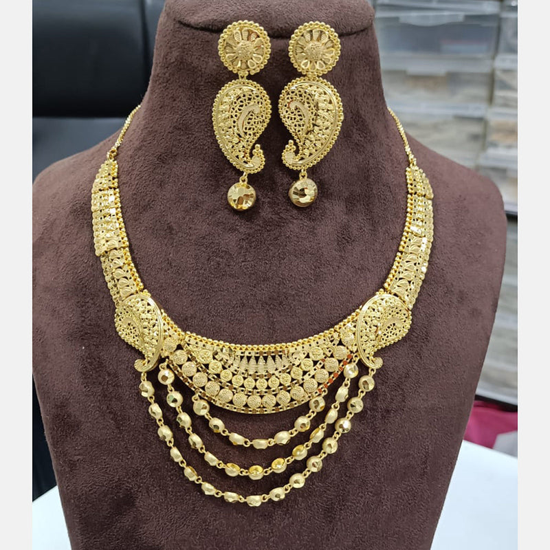 Sunrise Gold  Forming  Necklace Set