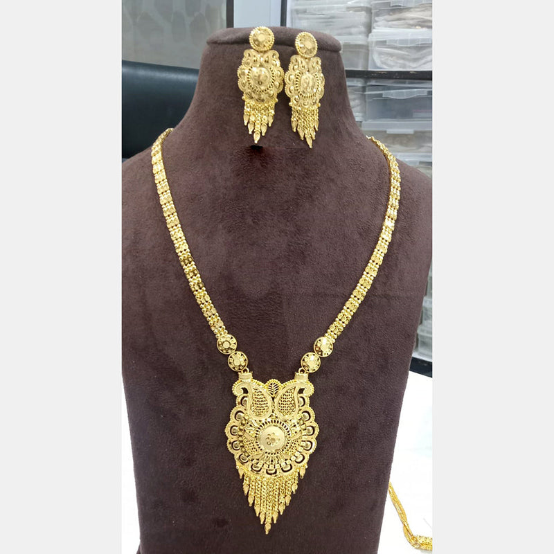 Sunrise Gold  Forming  Long Necklace Set