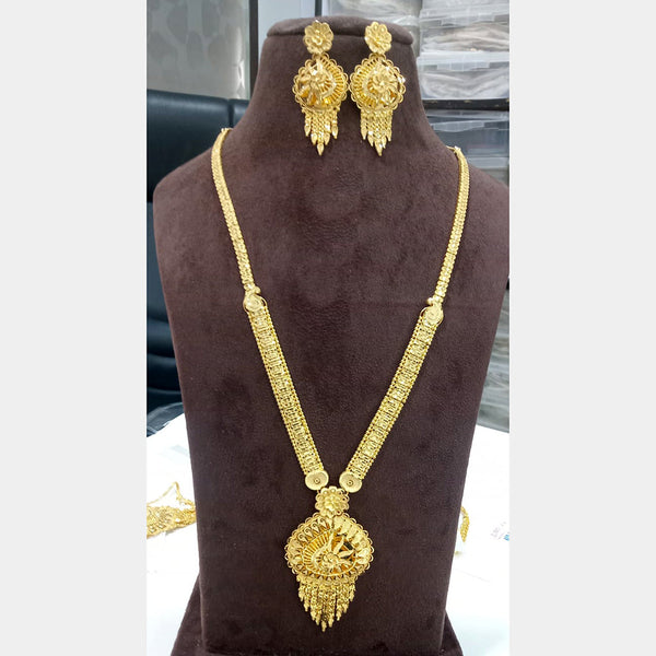 Sunrise Gold  Forming  Long Necklace Set