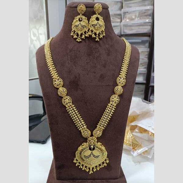 Sunrise Gold Forming Gold Long Necklace Set